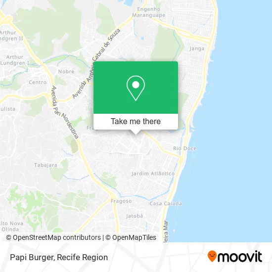 Papi Burger map