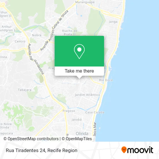 Rua Tiradentes 24 map