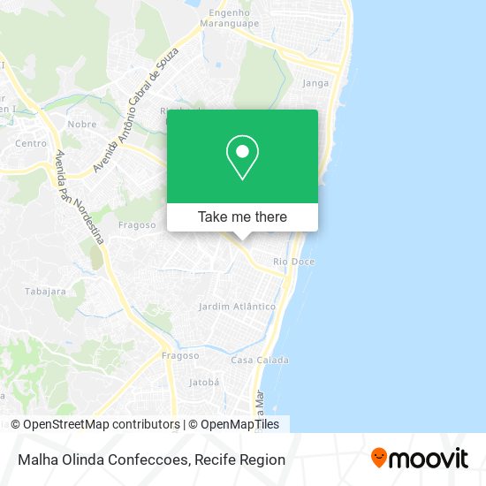 Mapa Malha Olinda Confeccoes