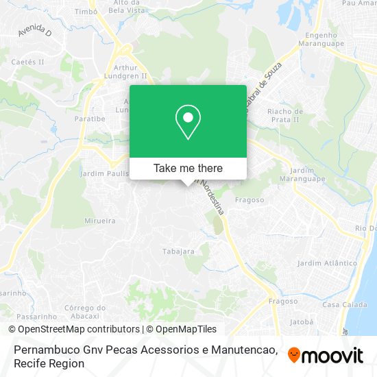 Pernambuco Gnv Pecas Acessorios e Manutencao map