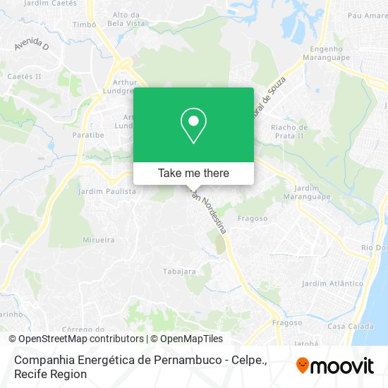 Companhia Energética de Pernambuco - Celpe. map