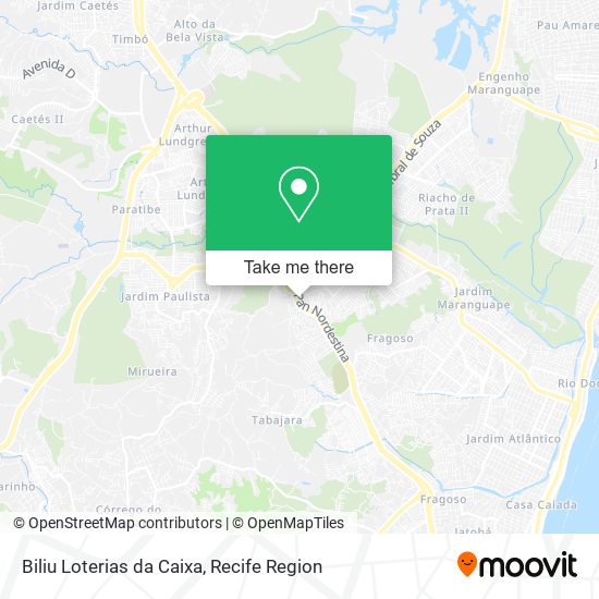 Biliu Loterias da Caixa map