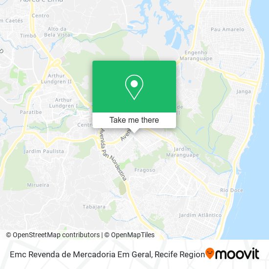 Emc Revenda de Mercadoria Em Geral map