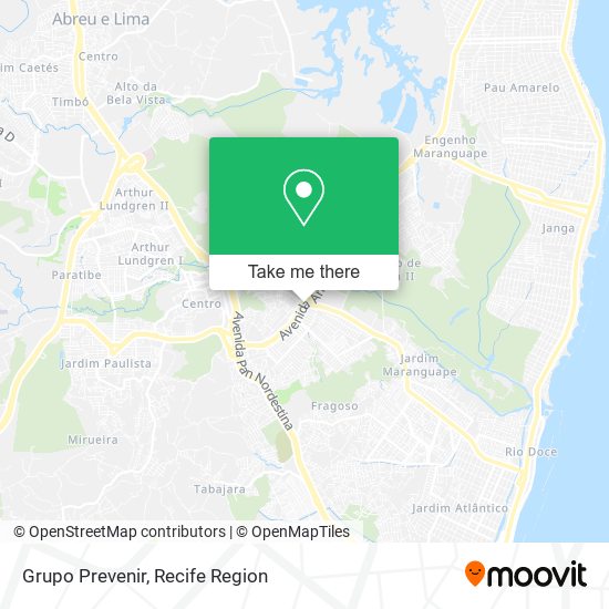 Grupo Prevenir map