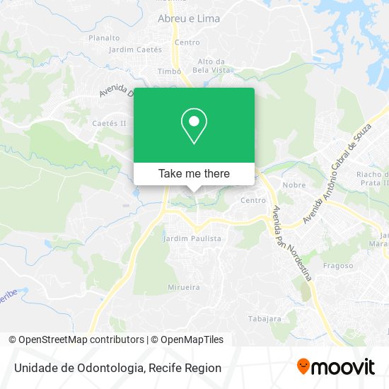 Unidade de Odontologia map