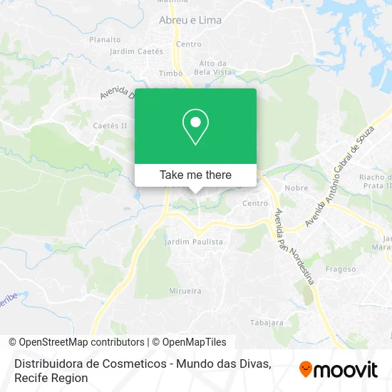 Distribuidora de Cosmeticos - Mundo das Divas map