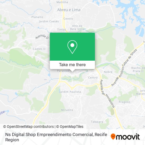 Mapa Ns Digital Shop Empreendimento Comercial