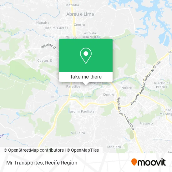 Mr Transportes map