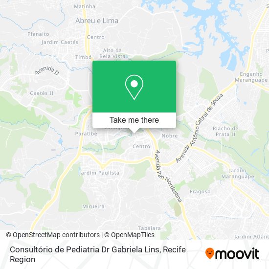 Consultório de Pediatria Dr Gabriela Lins map
