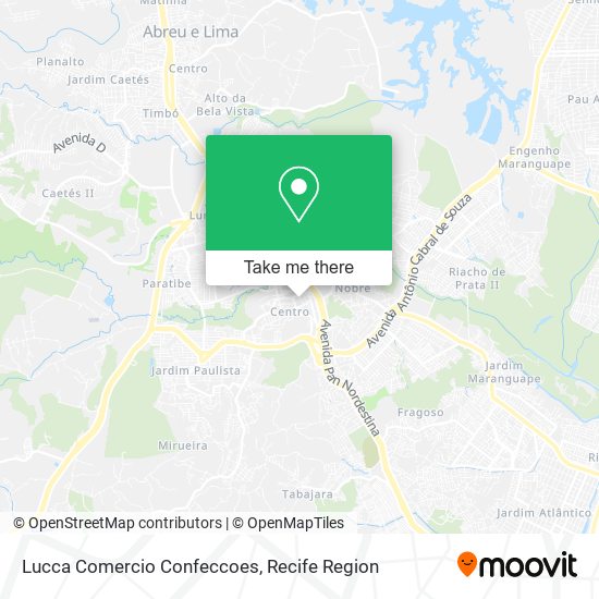 Lucca Comercio Confeccoes map