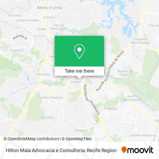 Mapa Hilton Maia Advocacia e Consultoria