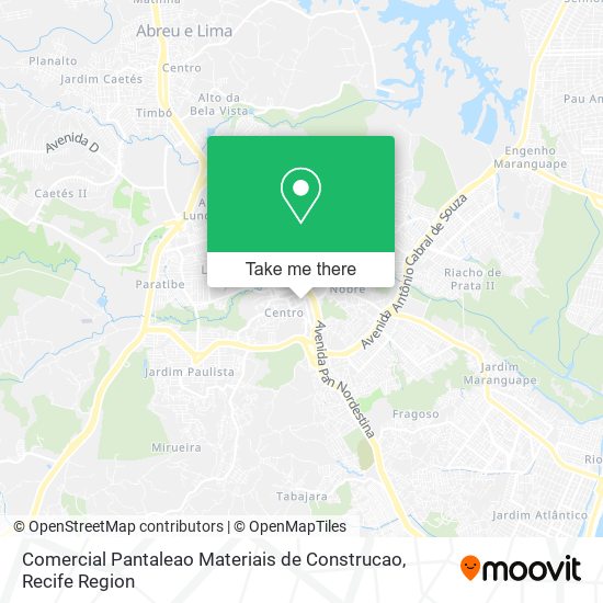 Comercial Pantaleao Materiais de Construcao map