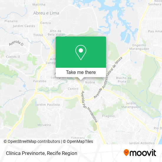 Clínica Previnorte map