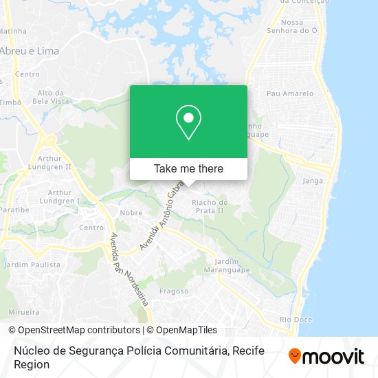 Núcleo de Segurança Polícia Comunitária map