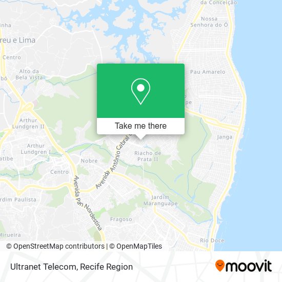 Ultranet Telecom map