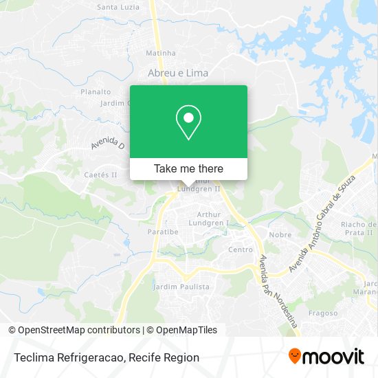Teclima Refrigeracao map