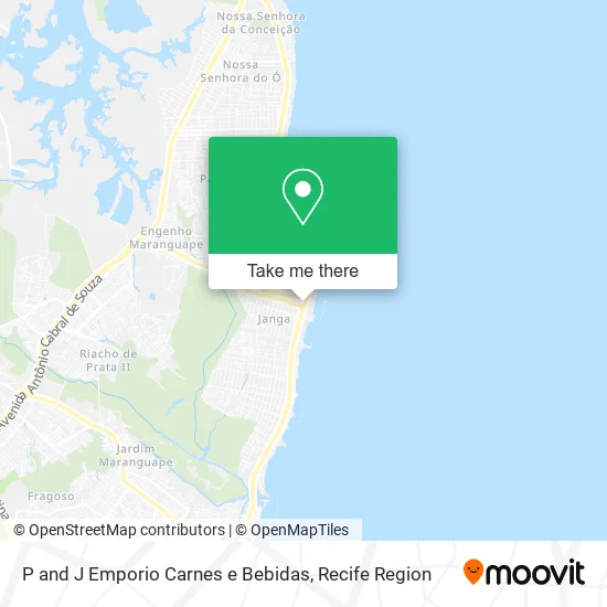 P and J Emporio Carnes e Bebidas map
