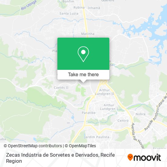 Zecas Indústria de Sorvetes e Derivados map