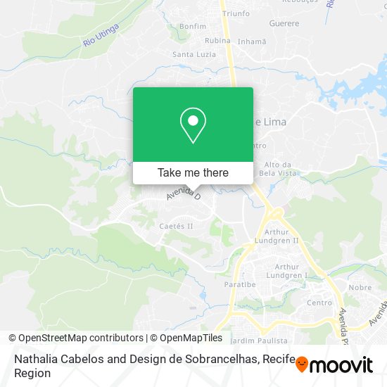 Nathalia Cabelos and Design de Sobrancelhas map