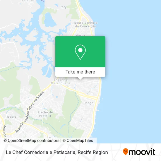 Le Chef Comedoria e Petiscaria map