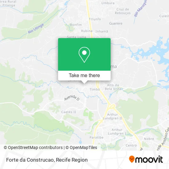 Forte da Construcao map