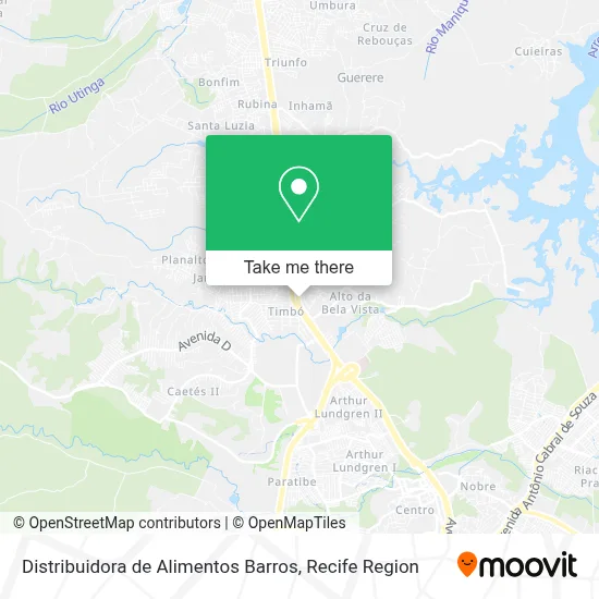Distribuidora de Alimentos Barros map