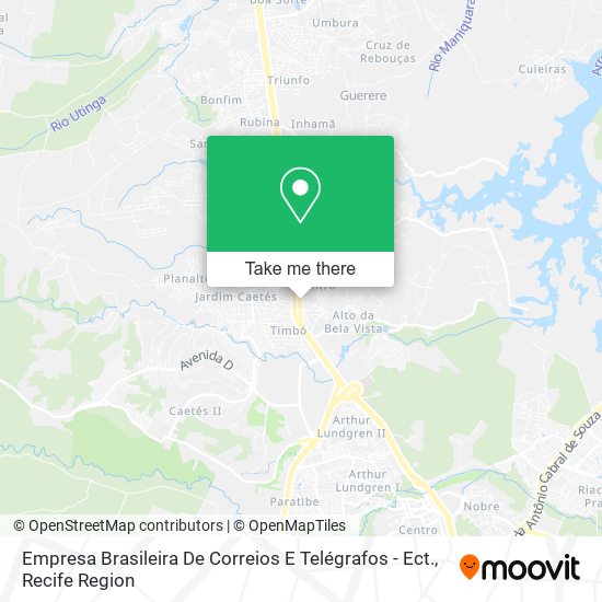 Mapa Empresa Brasileira De Correios E Telégrafos - Ect.