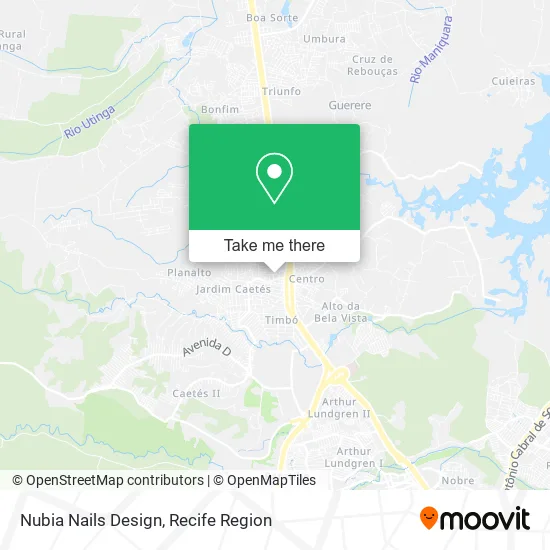 Nubia Nails Design map
