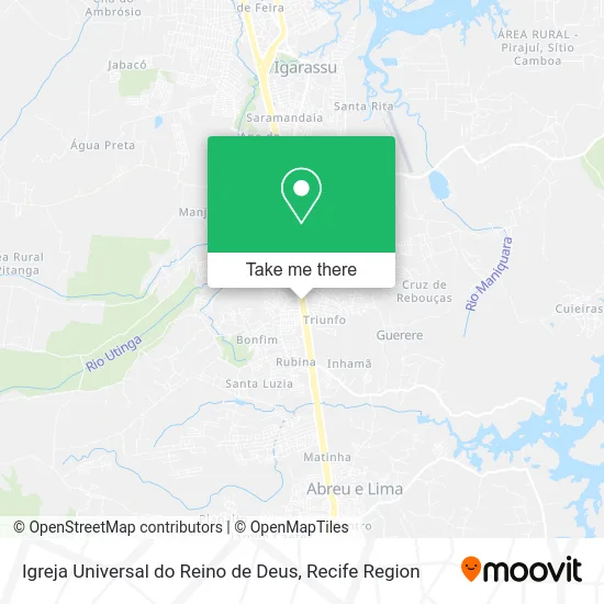 Igreja Universal do Reino de Deus map