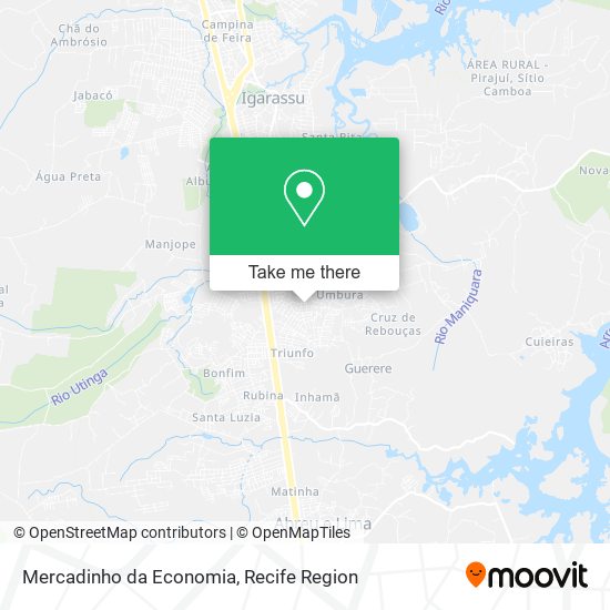 Mercadinho da Economia map