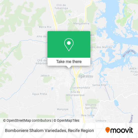 Bomboniere Shalom Variedades map