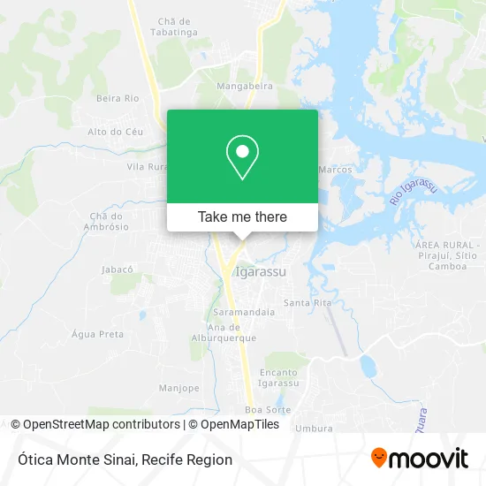 Ótica Monte Sinai map