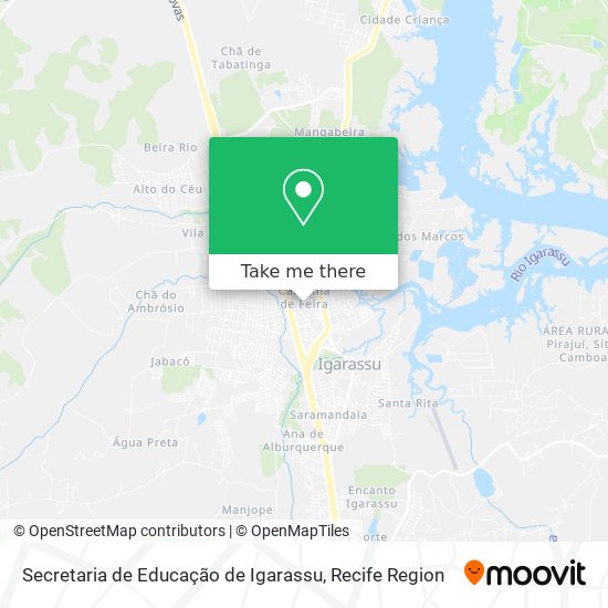 Mapa Secretaria de Educação de Igarassu