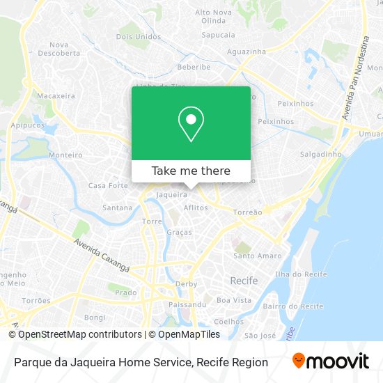 Parque da Jaqueira Home Service map