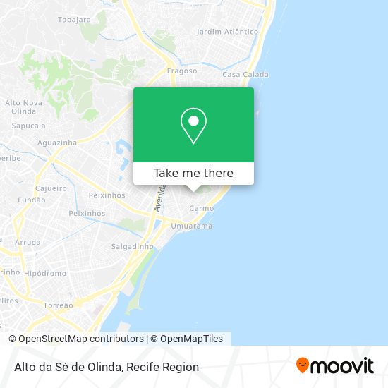 Alto da Sé de Olinda map