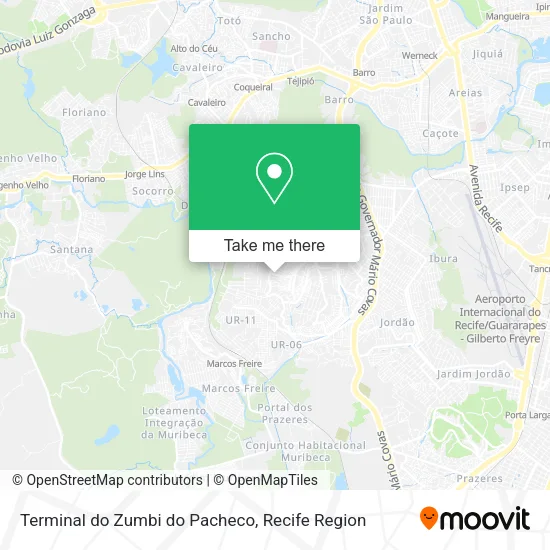 Terminal do Zumbi do Pacheco map