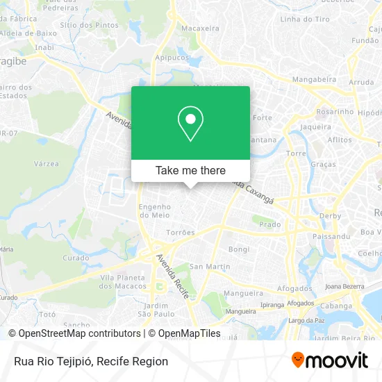 Rua Rio Tejipió map