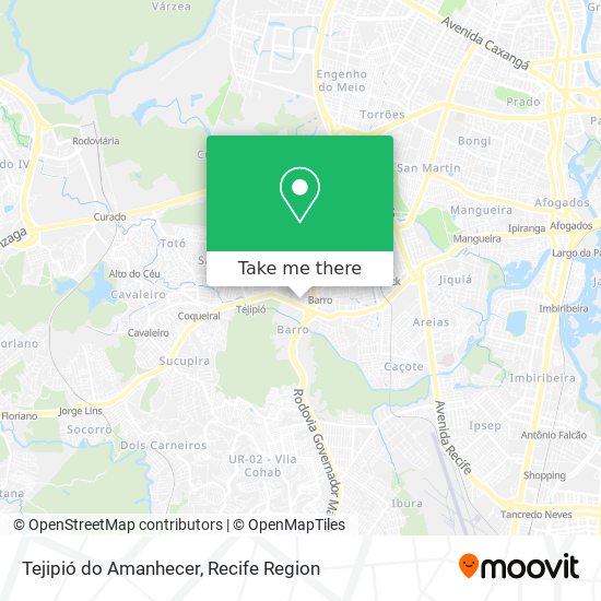 Tejipió do Amanhecer map