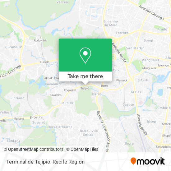 Terminal de Tejipió map