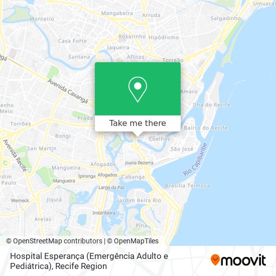 Hospital Esperança (Emergência Adulto e Pediátrica) map