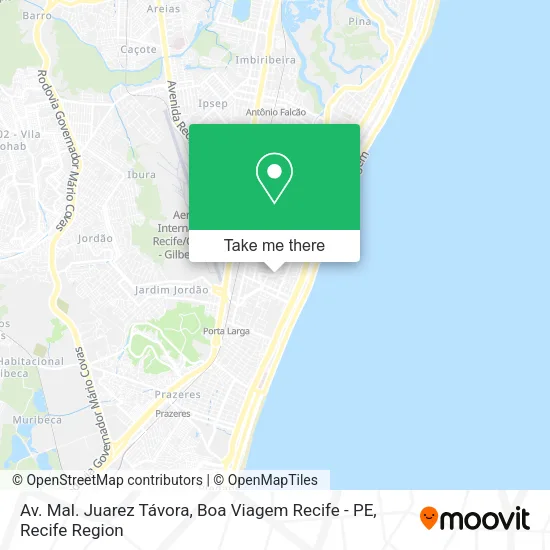 Av. Mal. Juarez Távora, Boa Viagem Recife - PE map