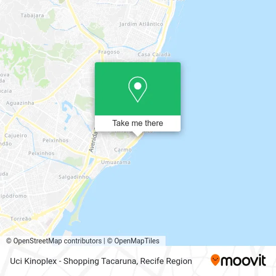 Uci Kinoplex - Shopping Tacaruna map