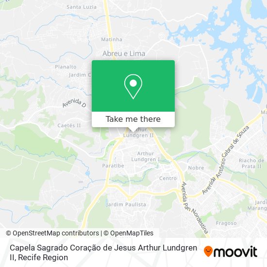 Capela Sagrado Coração de Jesus Arthur Lundgren II map