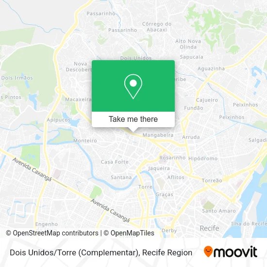 Dois Unidos / Torre (Complementar) map