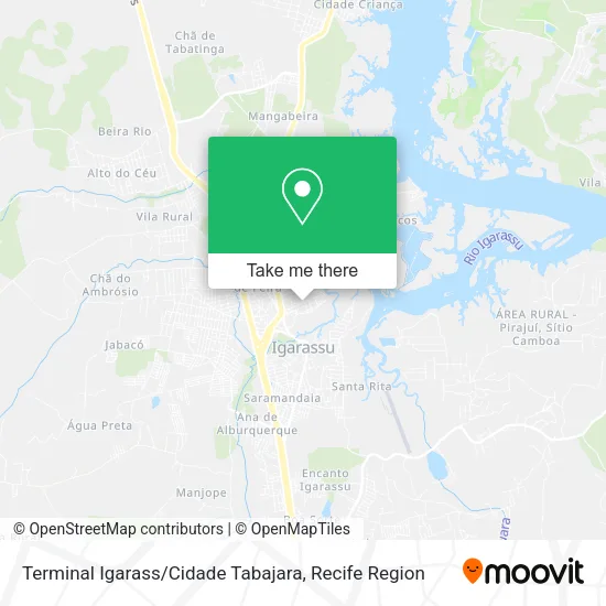 Terminal Igarass / Cidade Tabajara map