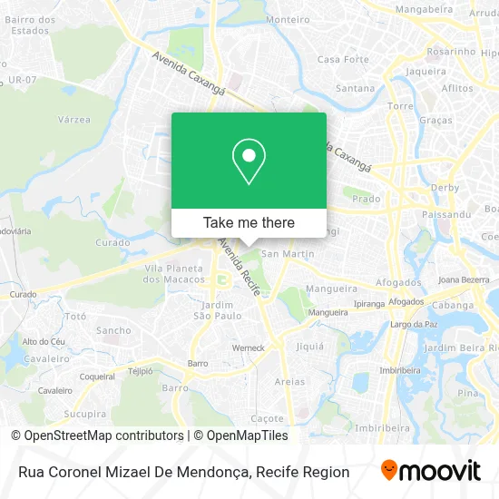 Rua Coronel Mizael De Mendonça map