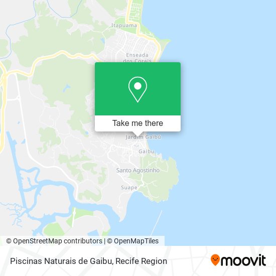 Piscinas Naturais de Gaibu map