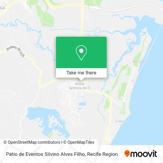 Pátio de Eventos Silvino Alves Filho map