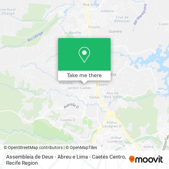 Assembleia de Deus - Abreu e Lima - Caetés Centro map