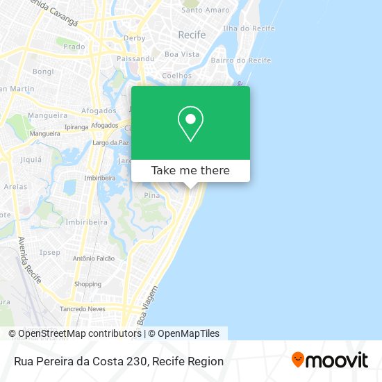 Mapa Rua Pereira da Costa 230